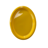 PLATO OVAL AMARILLO X5